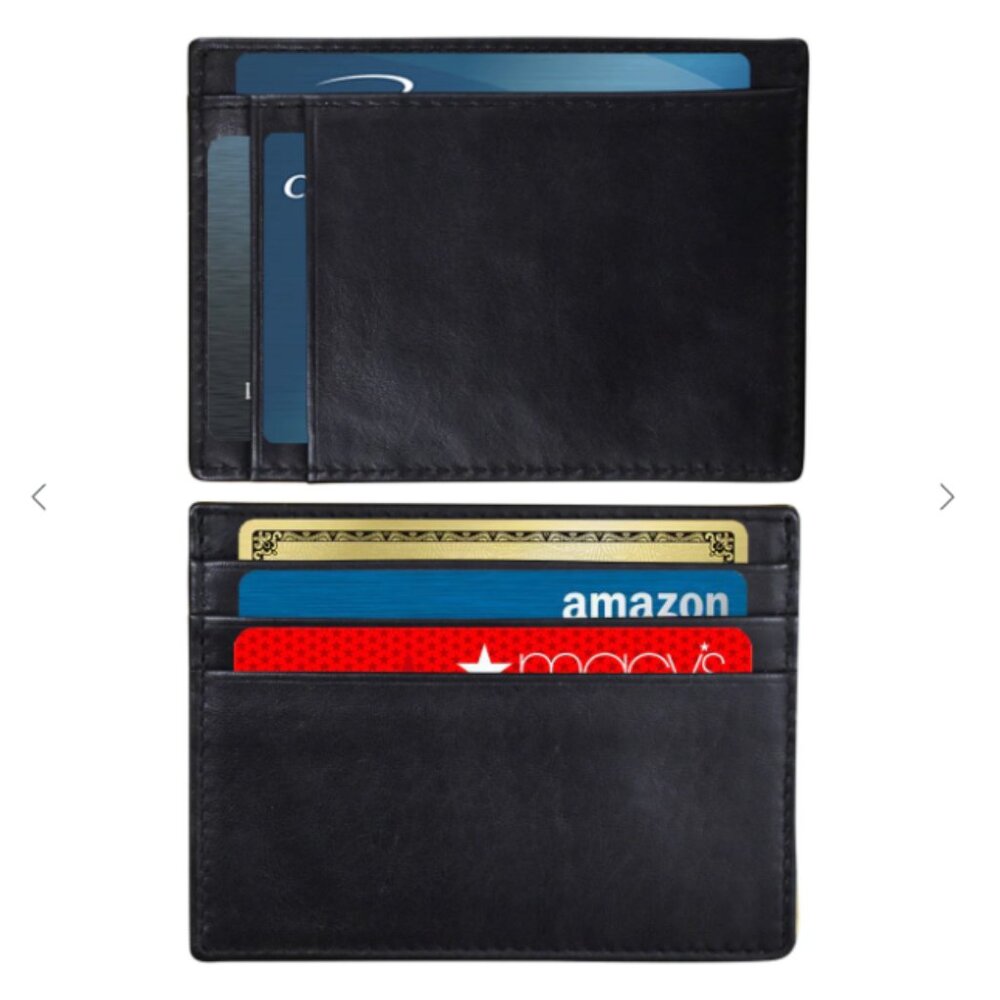 ILI RFID Leather Pocket Card Holder
